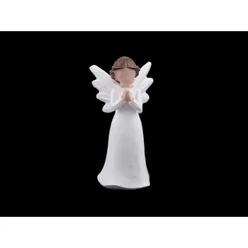 Vánoce Dekorace anděl malý, barva 3 bílá