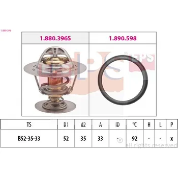 Automobilové těsnění Termostat, chladivo EPS 1.880.396