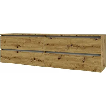 Televizní stolek IDEA skříňka pod TV 1800, Oak Artisan / Nimfea alba