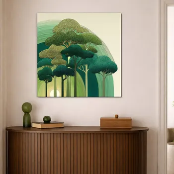 Obraz Moderní umělecký obraz - Dotyk lesa | DUBLEZ