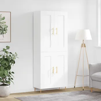 Dětsný nábytek Skříň highboard bílá 69,5 x 34 x 180 cm kompozitní dřevo3199673