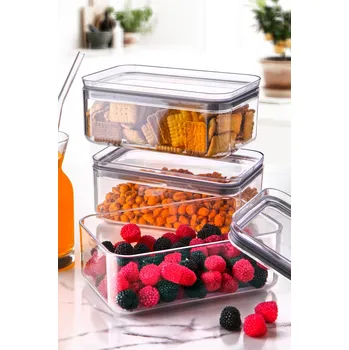 Dóza na potraviny ASIR Sada dóz na potraviny 3 kusy KRS transparentní