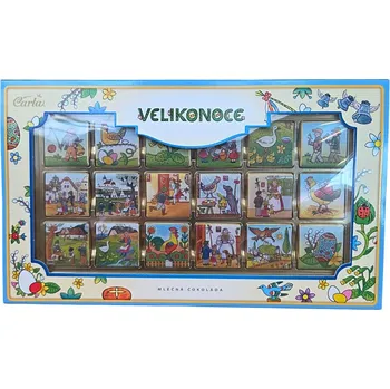 Cukrovinka Mléčná čokoláda - neapolitánky LADOVY VELIKOVOCE 18ks