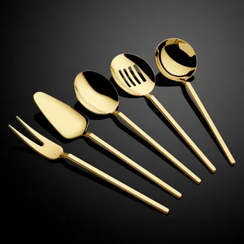 Talíř ASIR Servírovací sada 5 kusů CARRE zlatá