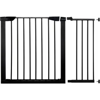 Dětsný nábytek SPRINGOS Dětská zábrana nastavitelná 75-110 cm SPRINGOS BabyLock černá
