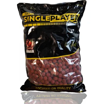 Boilies SINGLEPLAYER Krmné Boilie Strawberry 20mm 10 kg