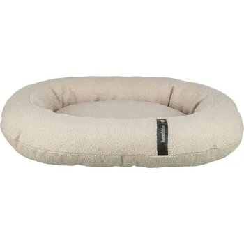Pelíšek pro psa Trixie CityStyle Vital Bed HOME Edition, ortopedické oválné lůžko s okrajem, krémová Velikost: 115 x 90 cm