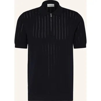 Pánská košile Profuomo Pánské Pletené Polo Tričko, černá, XXL