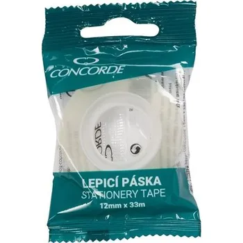 Lepicí páska Lepicí páska Concorde 12 x 33 m, transparentní,1ks