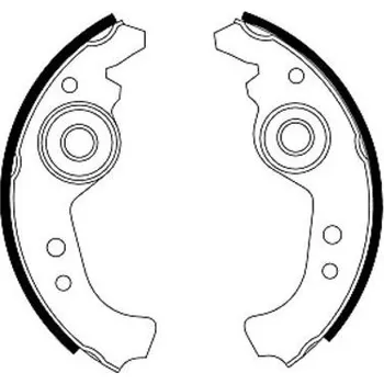 Brzdová čelist Sada brzdových čelistí HELLA PAGID H1055N