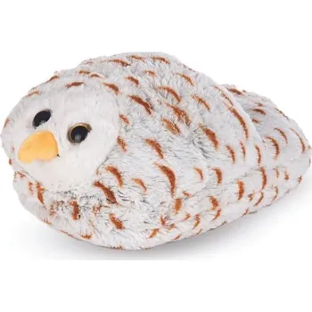 Dívčí bačkory Cozy Noxxiez hřejivý plyšový pantofel - Sněžná sova