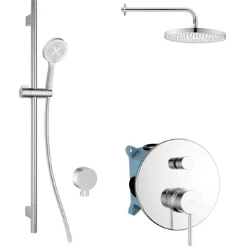 Sprchový set kielle Oudee - Sprchový set s baterií pod omítku, pro 2 spotřebiče, s příslušenstvím EcoSpare a tělesem, chrom 20602SP30