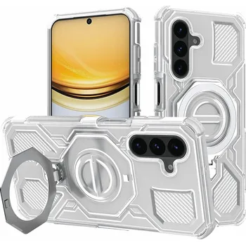 Pouzdro na mobilní telefon Techsuit - Carbon Shield PRO - Samsung Galaxy A57 5G - Bílá transparentní