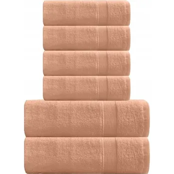 Ručník 6dílná sada ručníků a osušek Ibiza meruňková