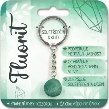 Nekupto Klíčenka s polodrahokamy Fluorit