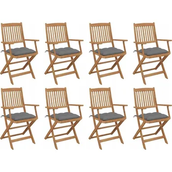 Zahradní židle VidaXL dřevěná šedá