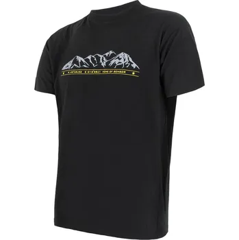 cyklistický dres Pánské triko kr.rukáv SENSOR MERINO ACTIVE MOUNTAINS černá L
