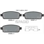 Sada brzdových destiček, kotoučová brzda PAGID T2298N