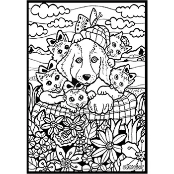 RC model ostatní COLORVELVET Sametový obrázek Pes a kočky