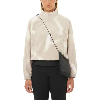 Pánská mikina Salomon Chroma Fleece Crop HZ W LC2845600 - silver cloud S