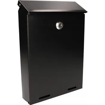 Poštovní schránka Poštová schránka na listy noviny letáky oceľová 26x18 cm - Farba čierna - černá