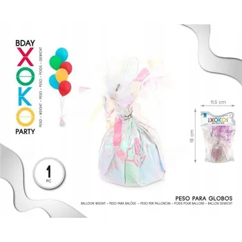 Balónek Závaží na balónky holografické - dekorace na oslavu