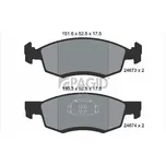 Sada brzdových destiček, kotoučová brzda PAGID T1772N