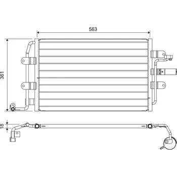 Výparník klimatizace Kondenzátor, klimatizace VALEO 817427