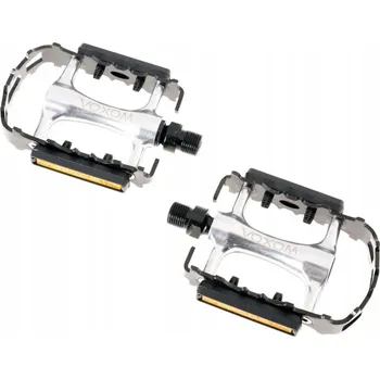 Pedál na kolo Pedály na kolo Voxom MTB Pe3 černo-stříbrné