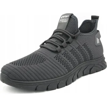 Pracovní obuv PRACOVNÍ POLOBOTKY PROFESIONÁLNÍ OCHRANNÉ BOTY BOZP ŠEDO ČERNÉ VELIKOST 43 BOZP