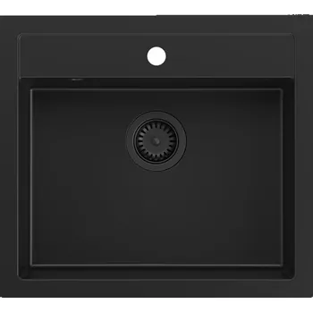 Granitový dřez Jednokomorový granitový dřez Quadron BILL černý