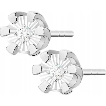 Náušnice Náušnice Złocisto bílé zlato Au 585/1000