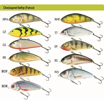 Nástraha Salmo rybářský woblery Fatso F10S - barva RD