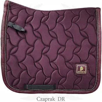 JD ATTACK Podsedlová Dečka Dafne Ujeżdżovací FULL Bordó s krystalky, prošívaná