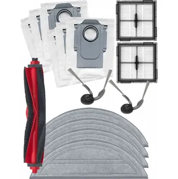 Sada příslušenství pro robotický vysavač Kartáče, HEPA filtry k vysavači ROBOROCK Q10 S5 Plus sada sáčků a mopy 15ks