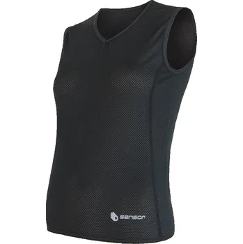 cyklistický dres Dámské triko bez rukávu SENSOR COOLMAX AIR černá M