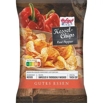 Slaná pochutina Hofgut Kessel Chips Red Pepper 150 g