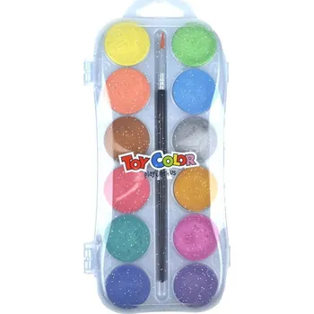 Vodová barva Vodové perleťové barvy, 30 mm, 12 odstínů