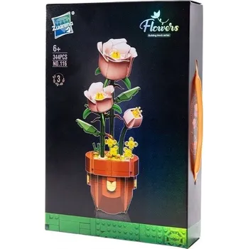 ostatní stavebnice STAVEBNICE VĚČNÉ KVĚTINY STAVEBNICE RŮŽE KYTICE BOTANICKÉ KVĚTINY DÁREK