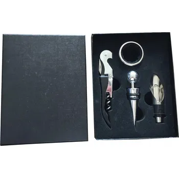 Otvírák MAT Group sada na víno - otvírák, zátka, kroužek, trychtýř, 4 kusy.