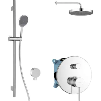 Sprchový set kielle Oudee - Sprchový set s baterií pod omítku, pro 2 spotřebiče, s příslušenstvím EcoSpare a tělesem, chrom 20602SP50