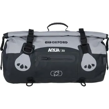 Auto-moto OXFORD brašna AQUA T-30 ROLLBAG voděodolná objem 30L barva černá/šedý (OXFORD brašna AQUA T-30 ROLLBAG voděodolná objem 30L barva černá/šedý)