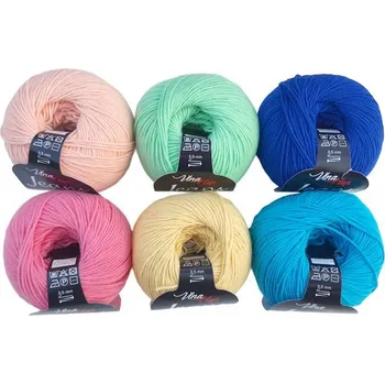 Příze Jeans, (Vlna-Hep), sada 2309 (6ks)