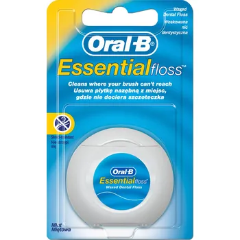 Zubní nit Zubní nit voskovaná Oral-B Essential Floss 50 m mátová