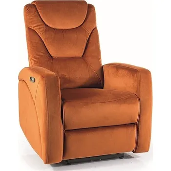 Křeslo Nábytek PEGAS s.r.o. Polohovatelné křeslo KRONOS VELVET, Skořicový Bluvel 4215