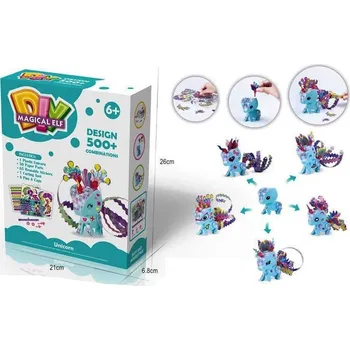 kreativní sada KREATIVNÍ SADA DIY MAGICKÝ ELF - JEDNOROŽEC K OZDOBENÍ 500+ KOMBINACÍ