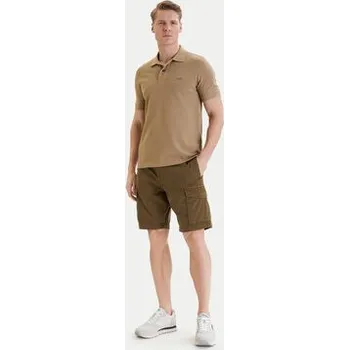 Pánské kraťasy Napapijri Šortky z materiálu N-Deline NP0A4HOT Khaki Regular Fit 33