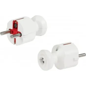 Elektrická zásuvka Vidlice 230V/16A WT-40 bílá, přímý vývod