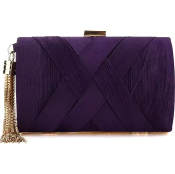 Společenské psaníčko se štrasem Blanca Tmavě fialová