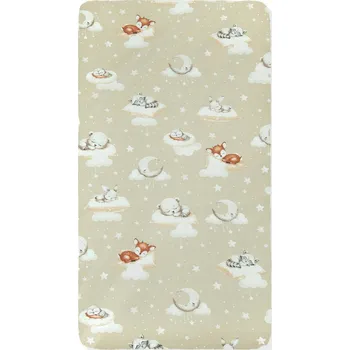 Prostěradlo PROSTĚRADLO 90x200 cm S GUMOU DO POSTELE BAVLNA Kerstin